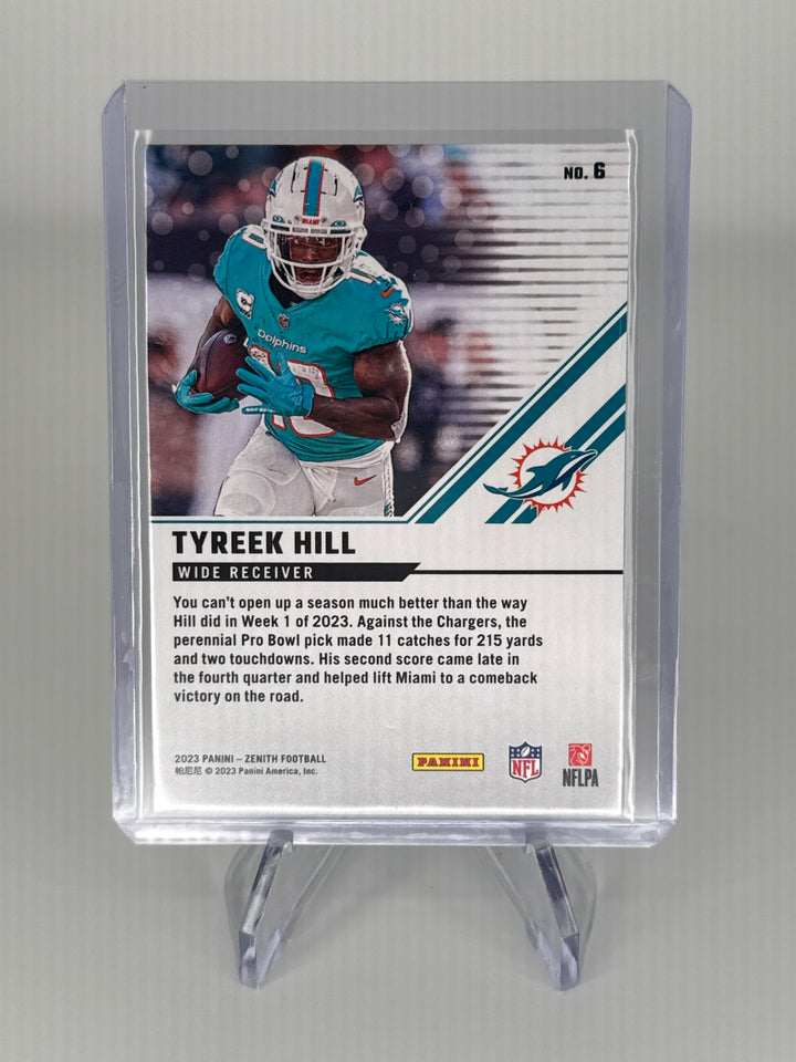 Tyreek Hill 2023 Panini Zenith Epix Purple Play, 10/10