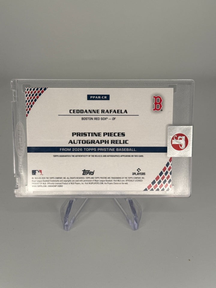 Ceddanne Rafaela 2026 Topps Pristine Pieces Auto Relic, 01/99
