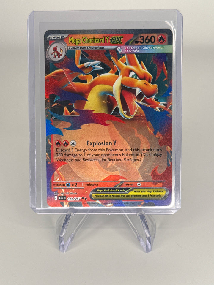 Pokemon TCG 2025 Mega Charizard Y EX Ascended Heroes Holo, 022/217