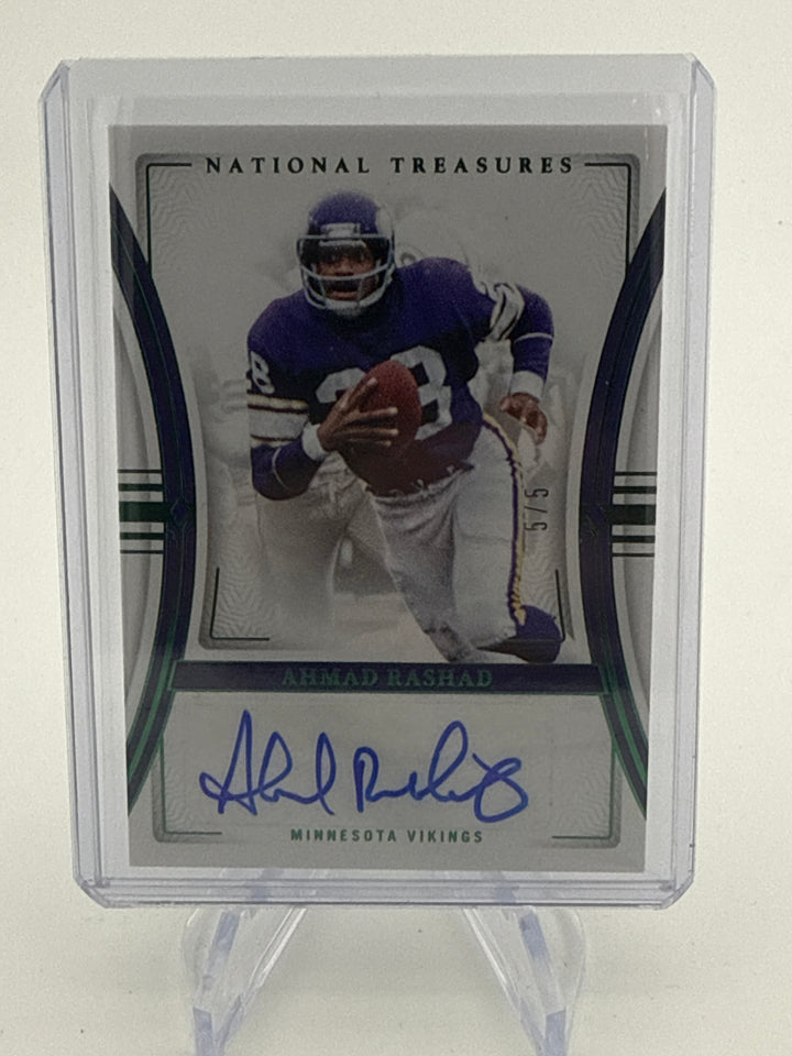 Ahmad Rashad 2023 Panini National Emerald Auto, 5/5