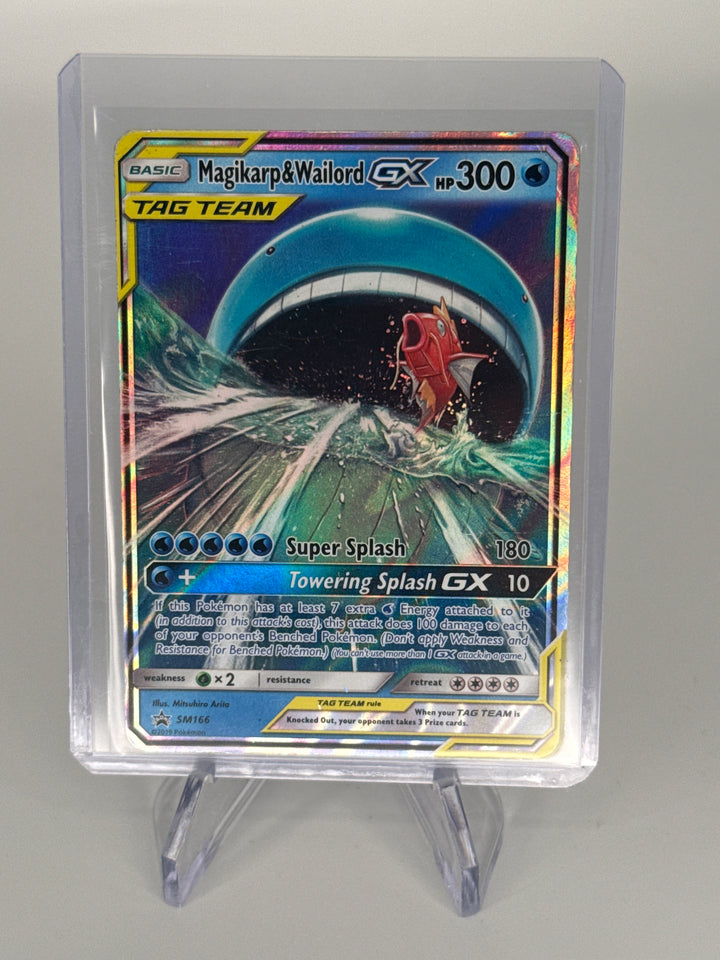 Pokemon TCG 2019 Magikarp & Wailord GX Tag Team Sun & Moon Black Star Promo, SM166