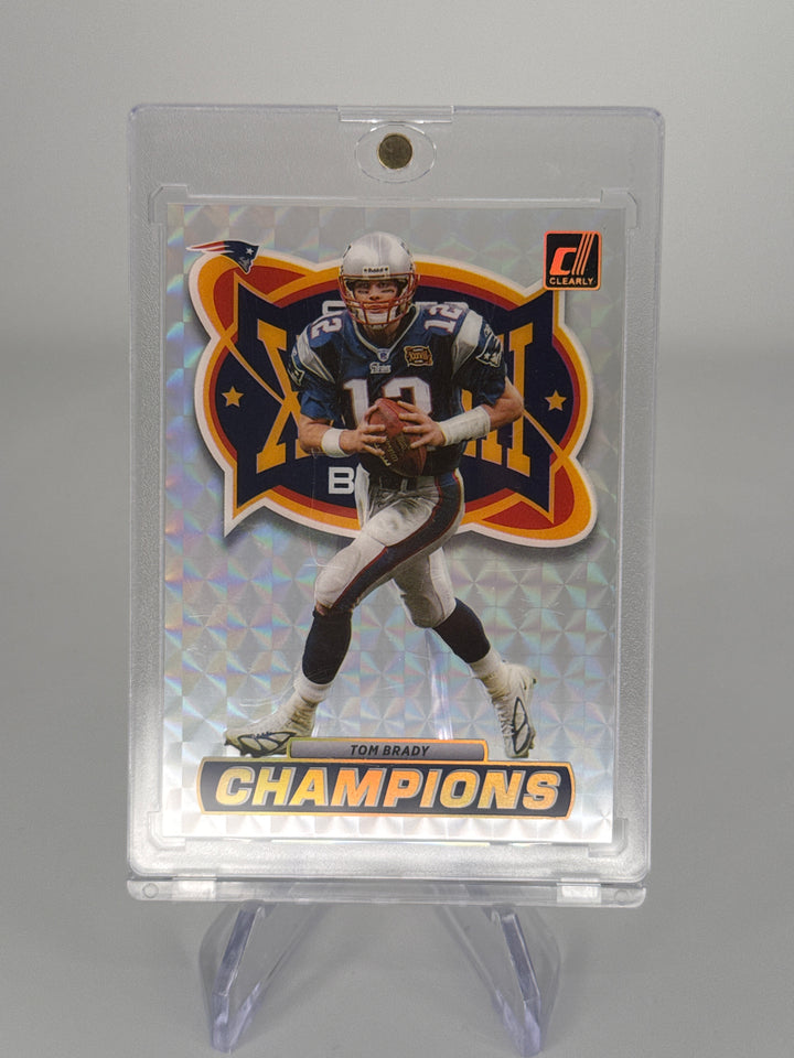Tom Brady 2022 Panini Clearly Donruss Clearly Champions Holo Mosaic SSP