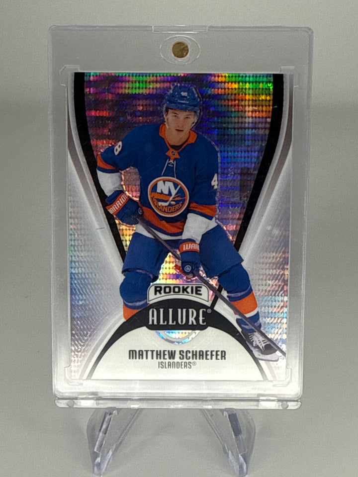 Matthew Schaefer 2025-2026 Upper Deck Allure Glitter Bomb Rookie