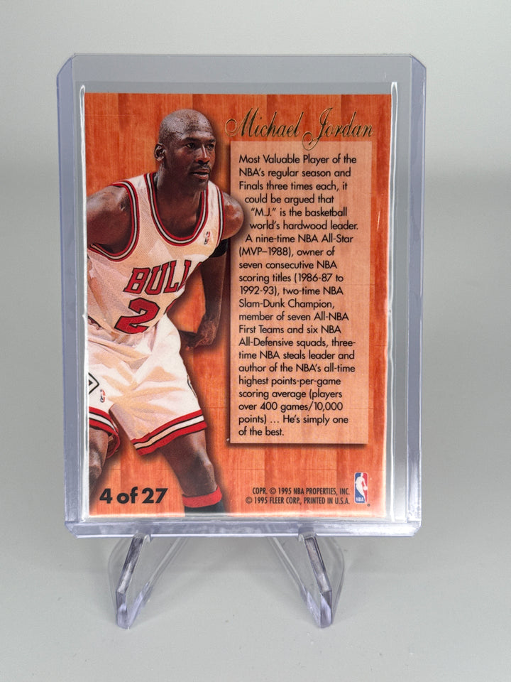 Michael Jordan 1995 Flair Hardwood Leader