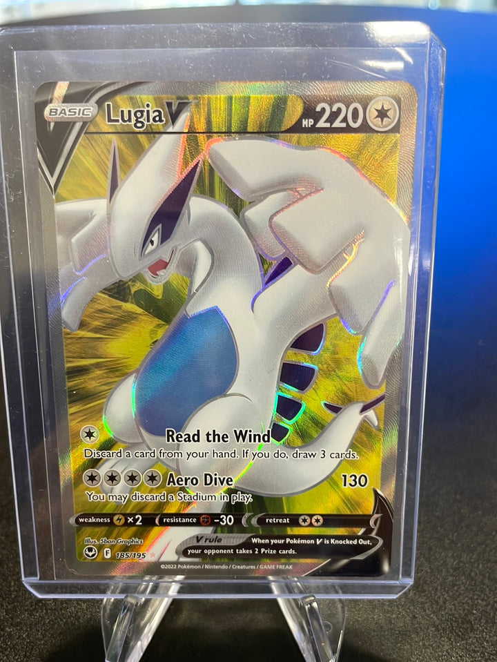 Pokemon TCG 2022 Lugia V Silver Tempest Full Art Ultra Rare Holo 185/195