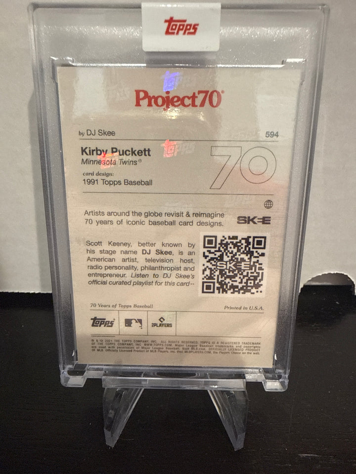 Kirby Puckett 2021 Topps Project 70, DJ Skee
