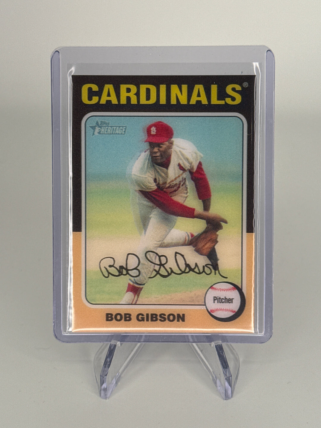 Bob Gibson 2024 Topps Heritage Lenticular SSP Case Hit