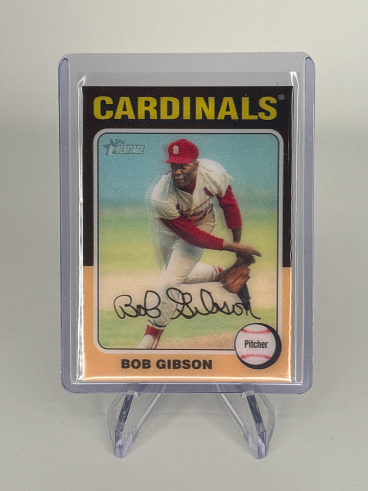 Bob Gibson 2024 Topps Heritage Lenticular SSP Case Hit