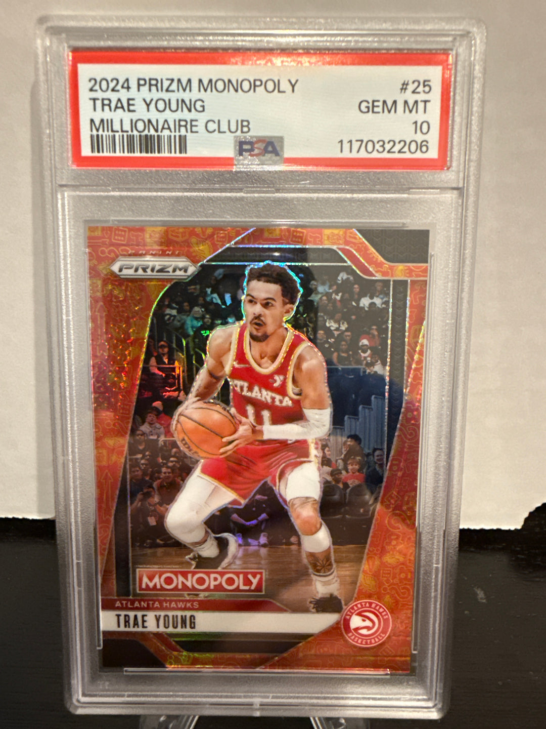 Trae Young 2024 Panini Prizm Monopoly Millionaire Club, 0400/1499, PSA 10 Gem Mint