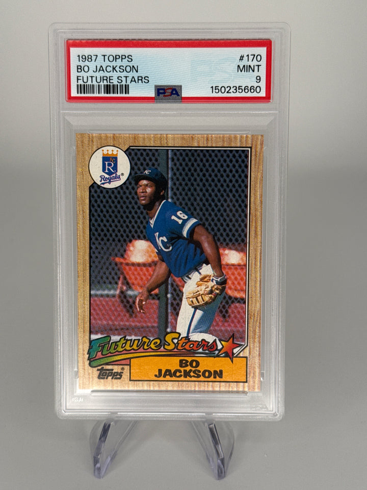 Bo Jackson 1987 Topps Future Stars Rookie, PSA 9 Mint
