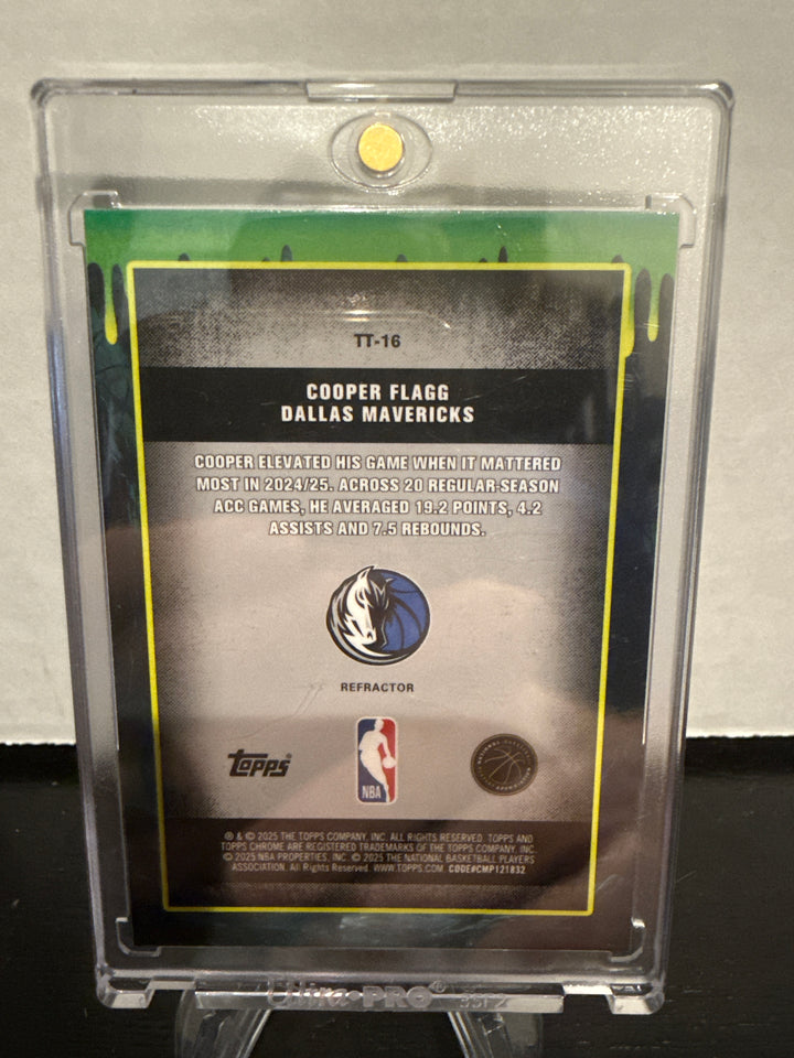 Cooper Flagg 2025 Topps Chrome Tall Tales Rookie Refractor