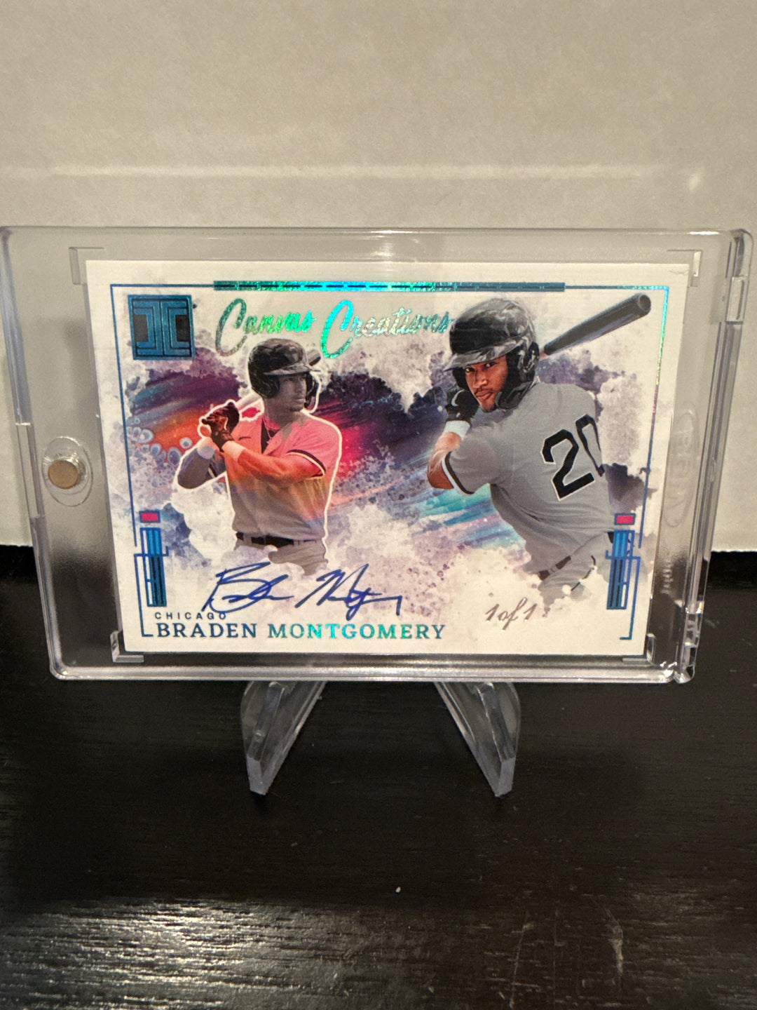 Braden Montgomery 2025 Panini Impeccable Canvas Creations 1 of 1 Auto