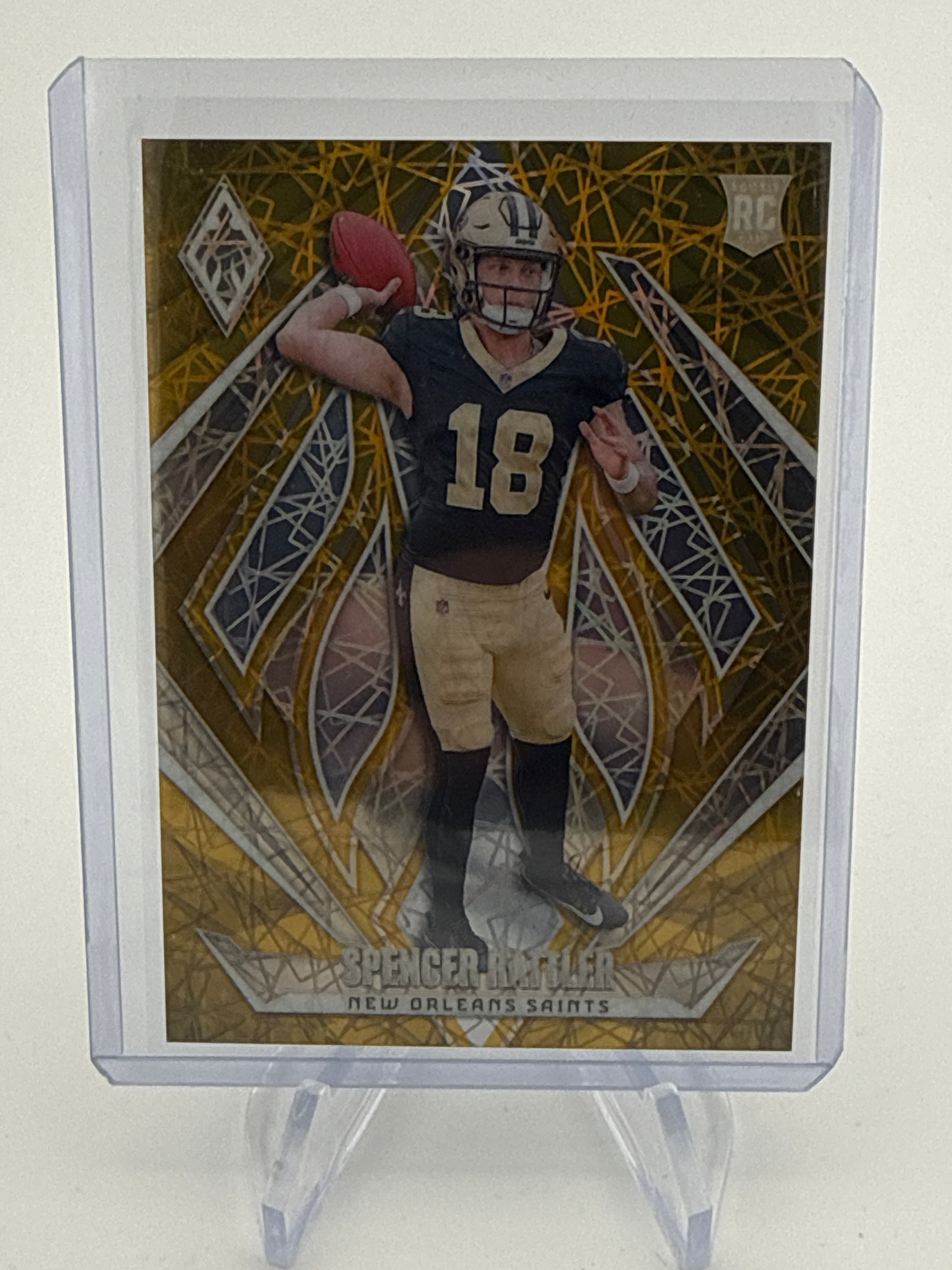 Spencer Rattler 2024 Panini Phoenix Gold Laser Rookie, 03/10 – Hobby ...