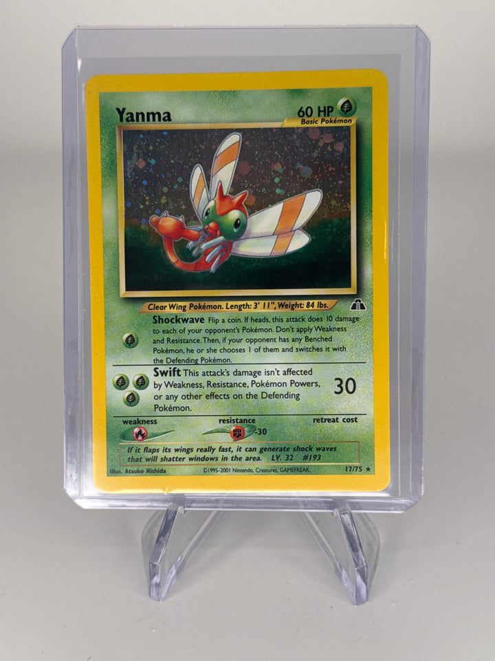 Pokemon TCG 2001 Yanma Neo Discovery Holo, 17/75