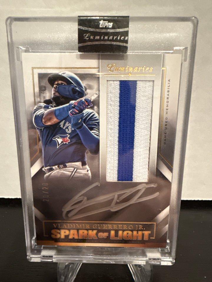 Vladimir Guerrero Jr. 2021 Topps Luminaries Spark of Light Auto Relic , 20/20