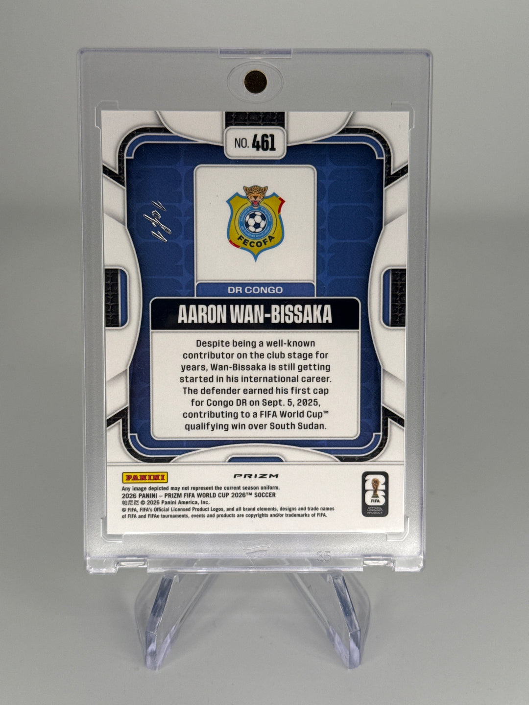 Aaron Wan-Bissaka 2026 Panini Prizm World Cup Black Prizm, 1/1