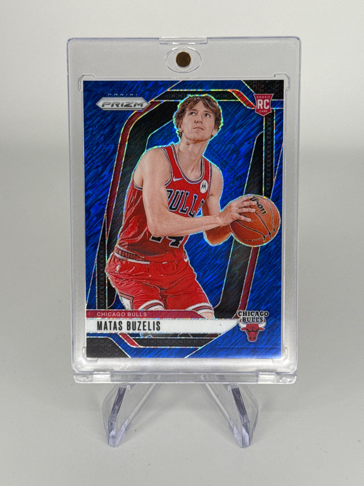 Matas Buzelis 2024 Panini Prizm Blue Shimmer Rookie, 05/35