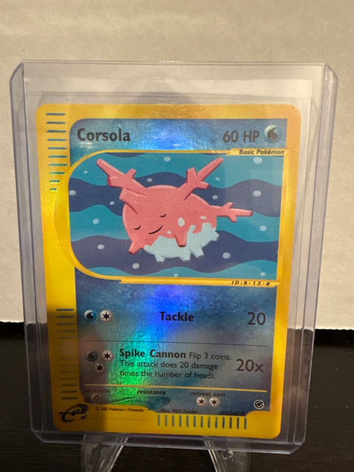 Pokemon TCG 2002 Corsola Expedition Reverse Holo, 102/165