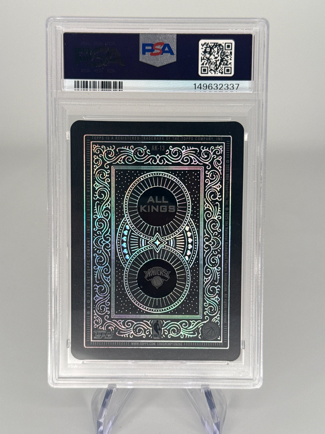 Jalen Brunson 2025 Topps All Kings SSP Case Hit, PSA 9 Mint