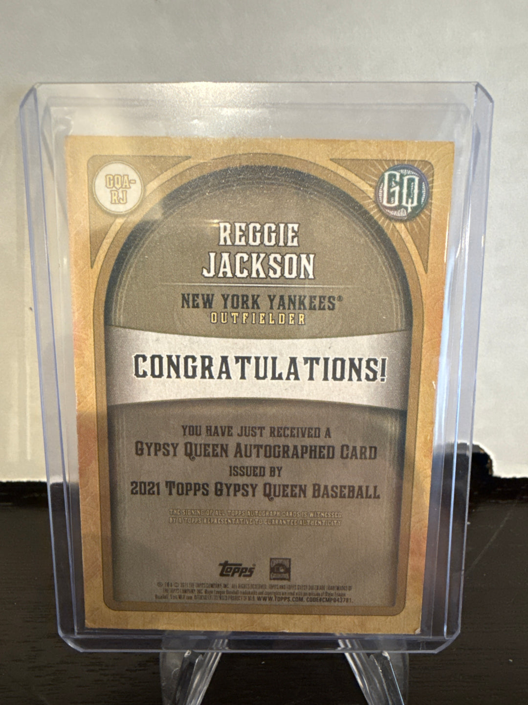 Reggie Jackson 2021 Topps Gypsy Queen Auto