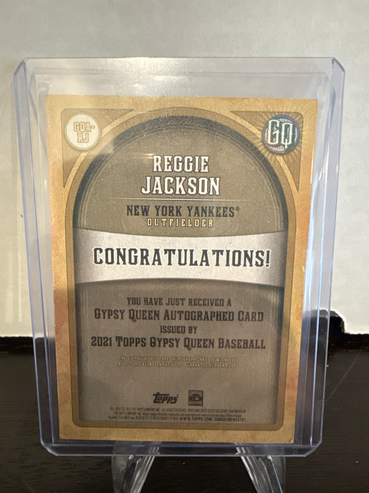 Reggie Jackson 2021 Topps Gypsy Queen Auto