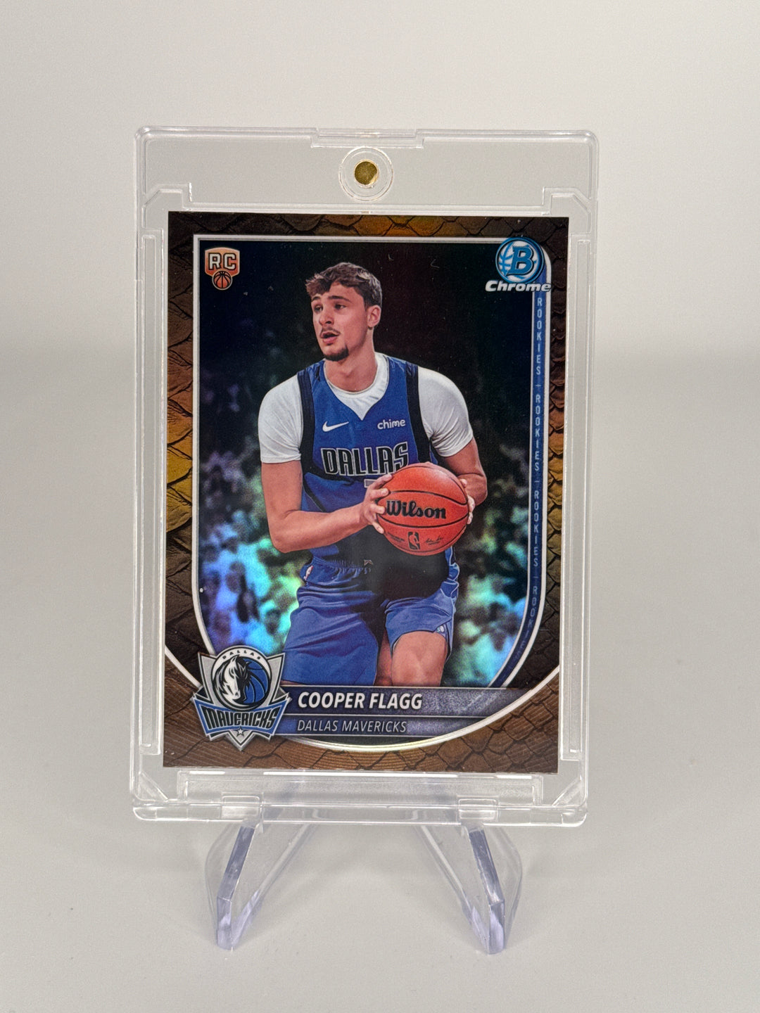 Cooper Flagg 2025 Bowman Reptilian Refractor Rookie
