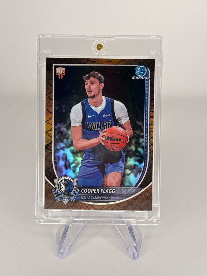 Cooper Flagg 2025 Bowman Reptilian Refractor Rookie