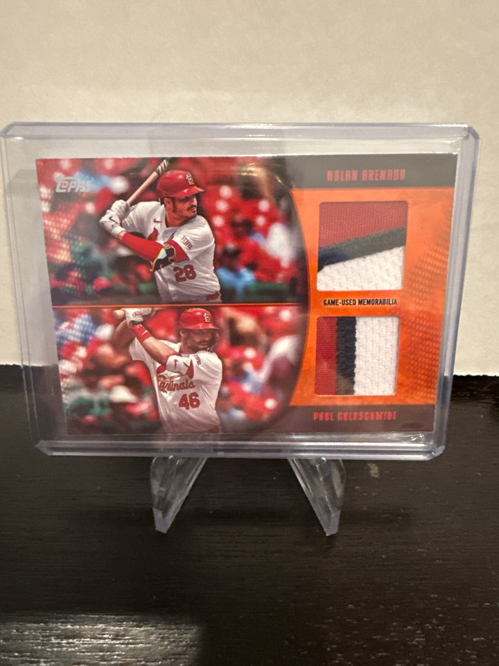Nolan Arenado/Paul Goldschmidt 2025 Topps Dual Relic, 07/25