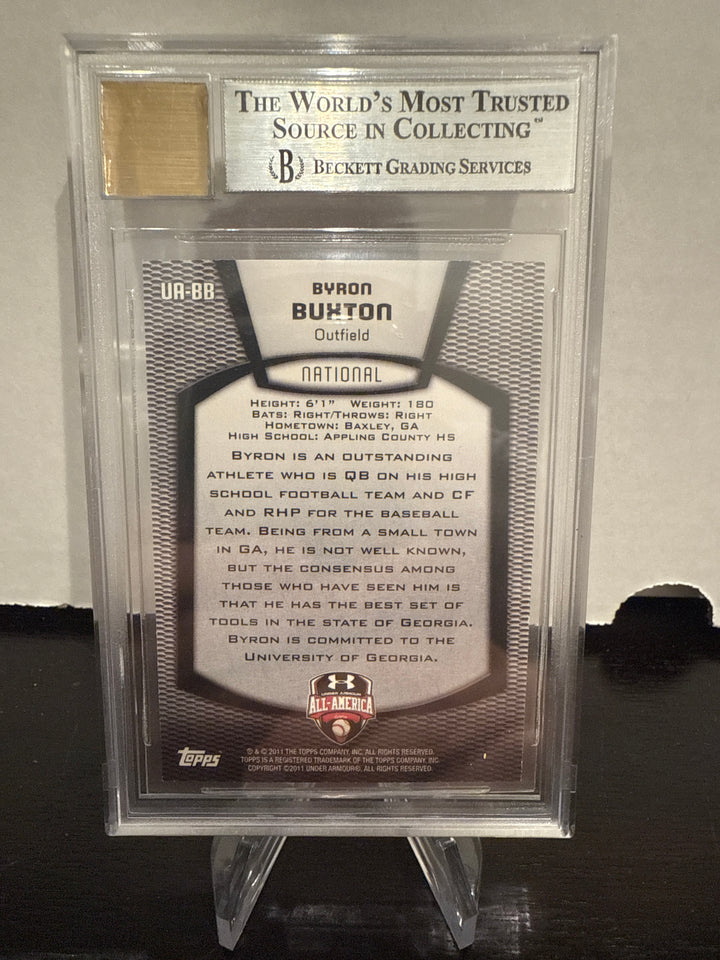Byron Buxton 2012 Bowman Draft Under Armour All-American Auto, 172/233, BGS 9 Mint