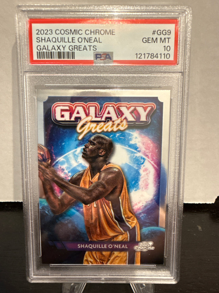 Shaquille O'Neal 2023 Topps Chrome Cosmic Galaxy Greats, PSA 10 Gem Mint