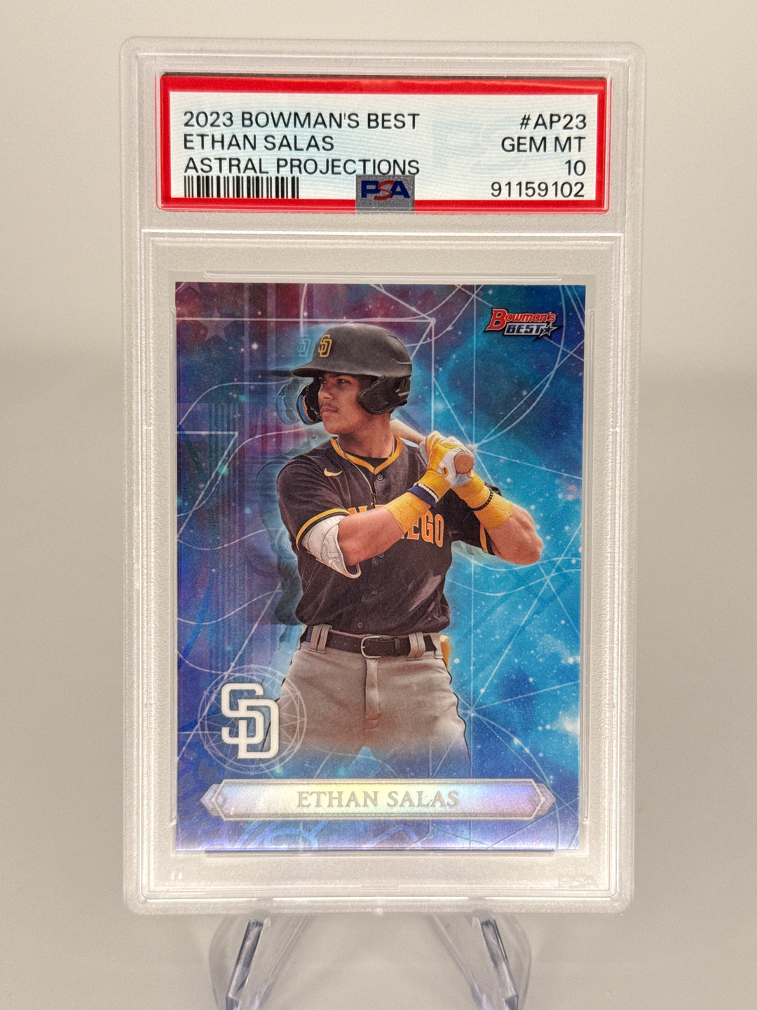 Ethan Salas 2023 Bowman Bowman's Best Astral Projections, PSA 10 Gem Mint