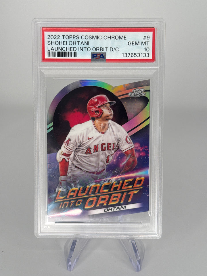 Shohei Ohtani 2022 Topps Chrome Cosmic Launched Into Orbit Die Cut, PSA 10 Gem Mint