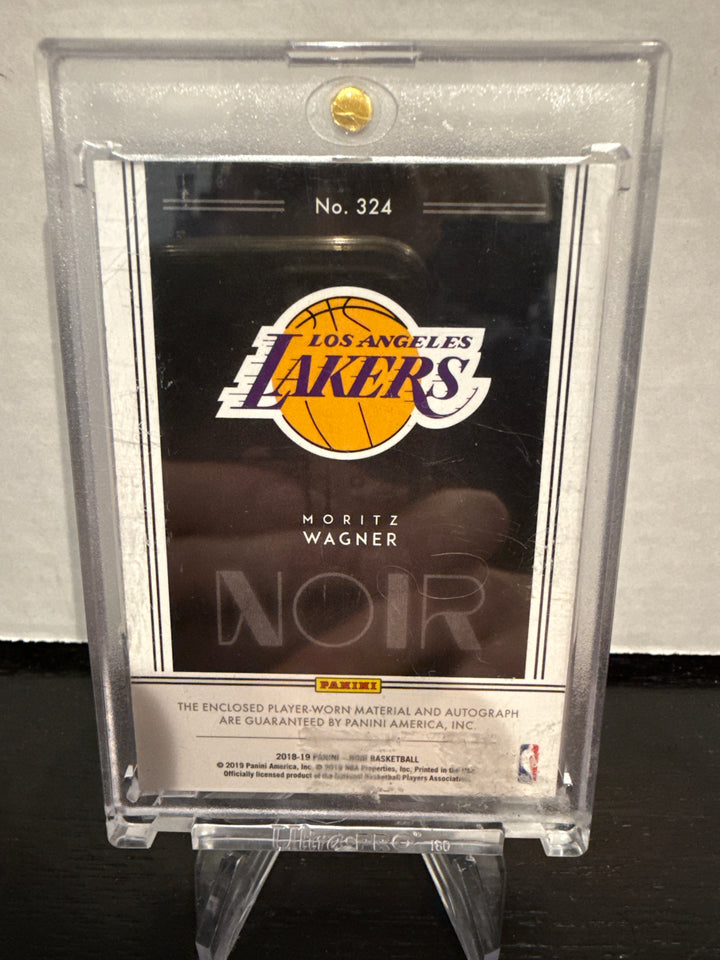Moritz Wagner 2018-2019 Panini Noir Rookie Patch Auto, 86/99