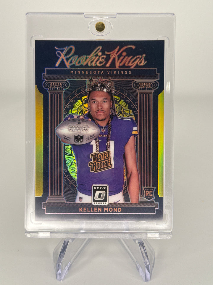 Kellen Mond 2021 Panini Donruss Optic Rookie Kings Gold SSP Case Hit Rookie, 03/10