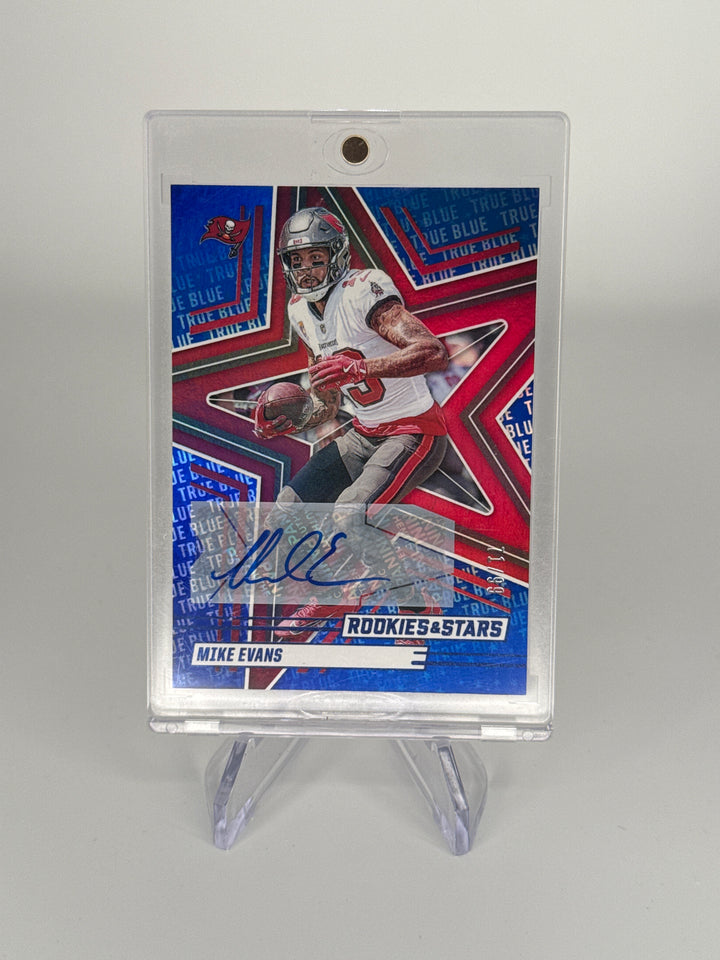 Mike Evans 2025 Panini Rookies & Stars True Blue Auto, 71/99