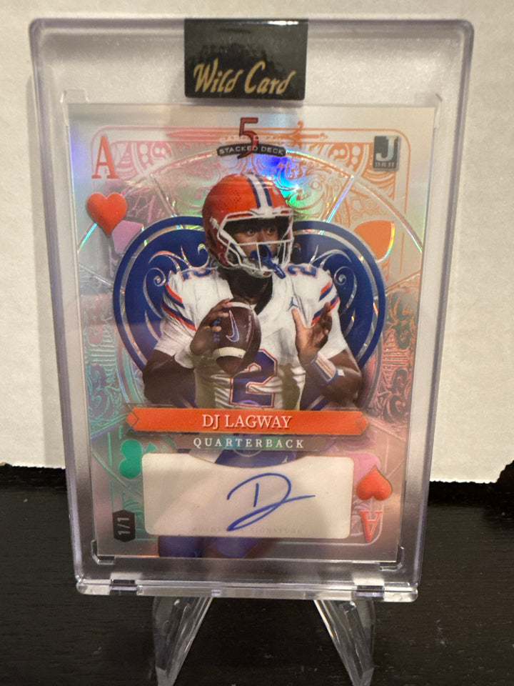 DJ Lagway 2024 Wild Card Ace 1/1 Auto