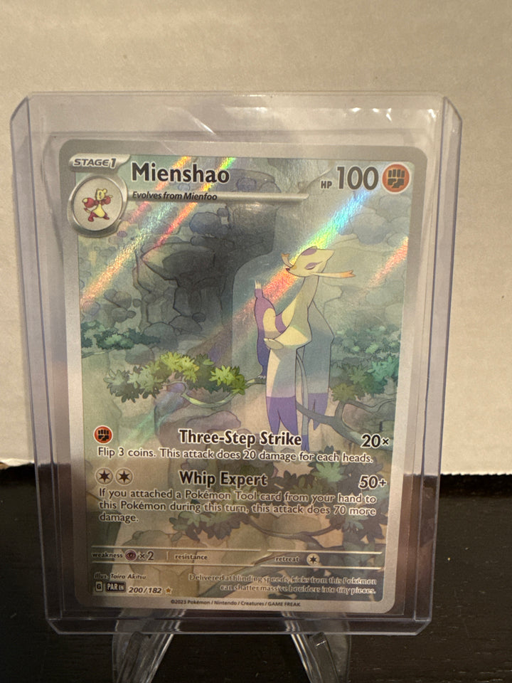 Pokemon TCG 2023 Mienshao Paradox Rift Illustration Rare, 200/182