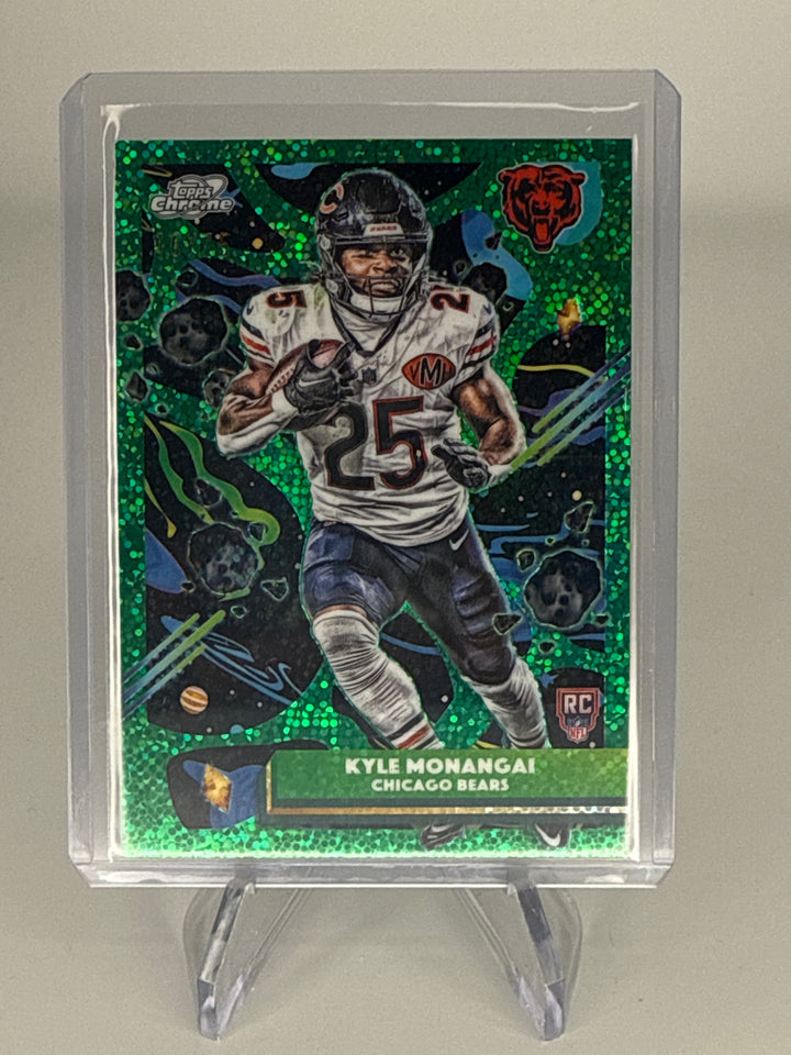 Kyle Monangai 2025 Topps Cosmic Chrome Green Space Dust Rookie, 16/75