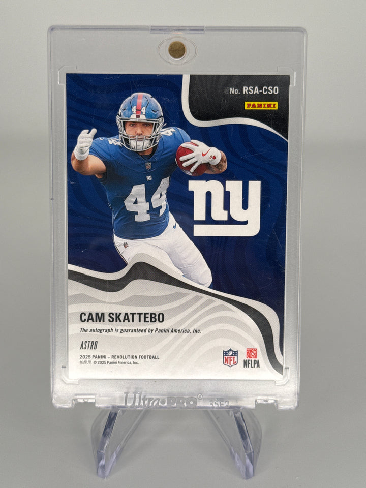 Cam Skattebo 2025 Panini Revolution Astro Rookie Auto