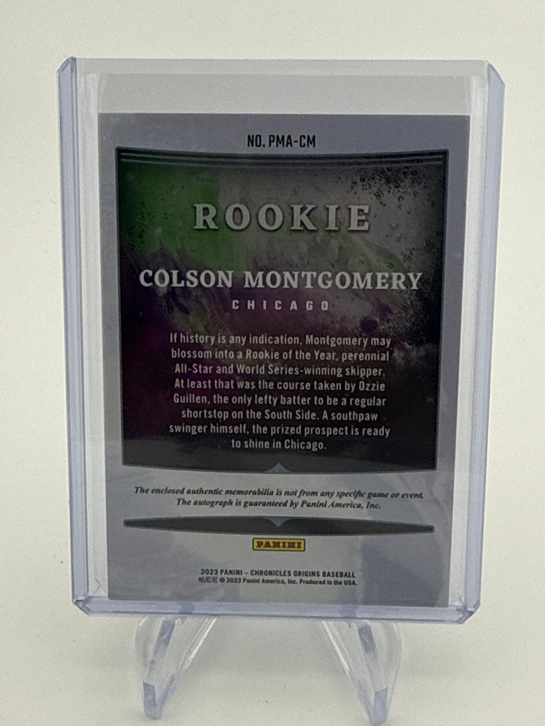 Colson Montgomery 2023 Panini Origins Rookie Patch Auto, 97/99