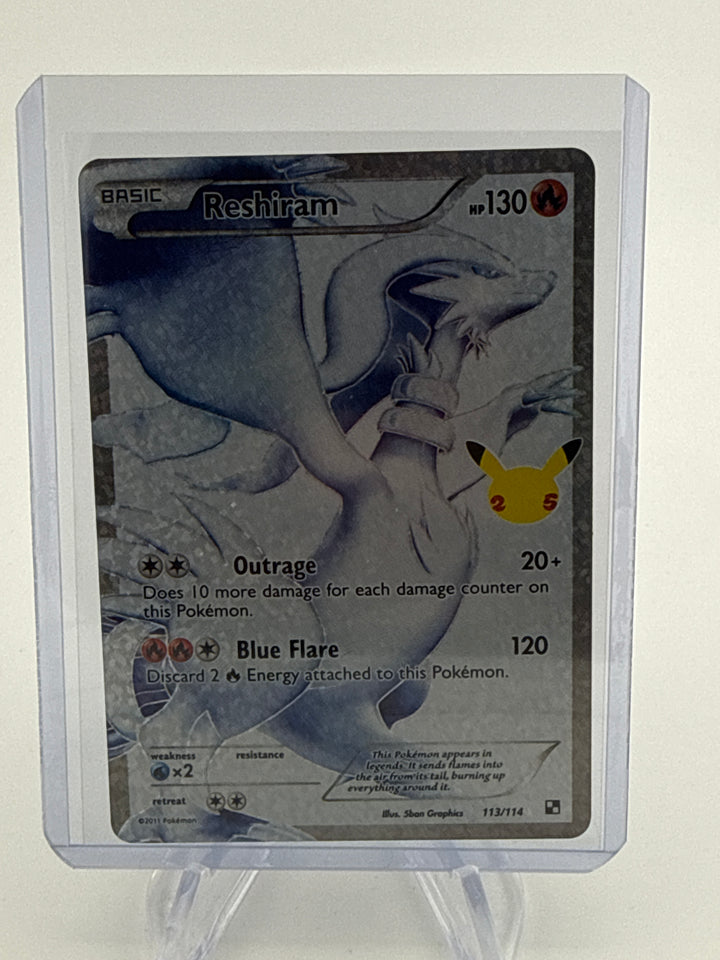 Pokemon TCG 2021 Reshiram Black & White Classic Collection Holo, 113/114