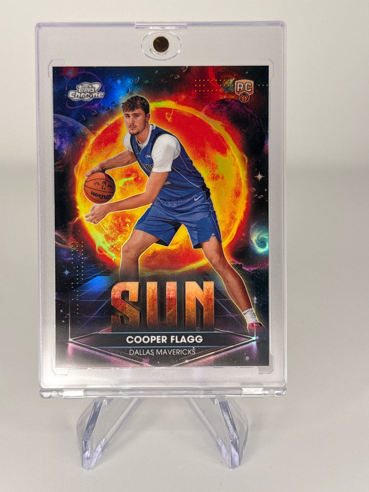 Cooper Flagg 2026 Topps Chrome Cosmic Planetary Pursuit Sun SSP Case Hit Rookie