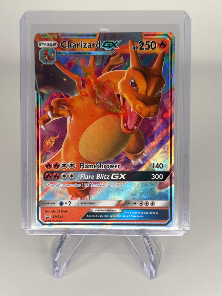 Pokemon TCG 2019 Charizard GX Hidden Fates Black Star Promo, SM211