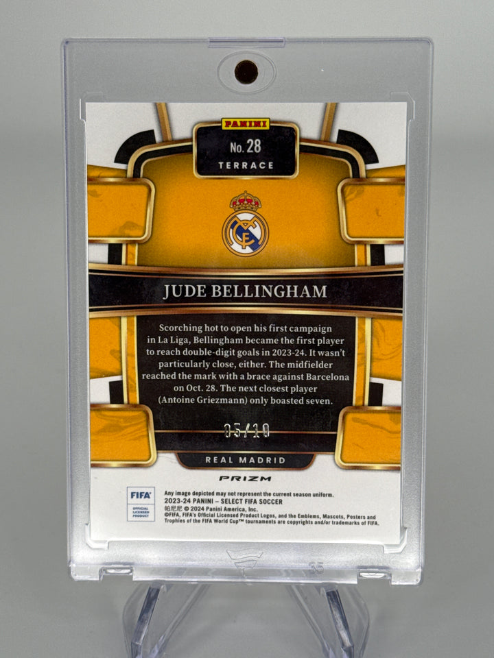 Jude Bellingham 2023-2024 Panini Select Gold Mojo, 05/10
