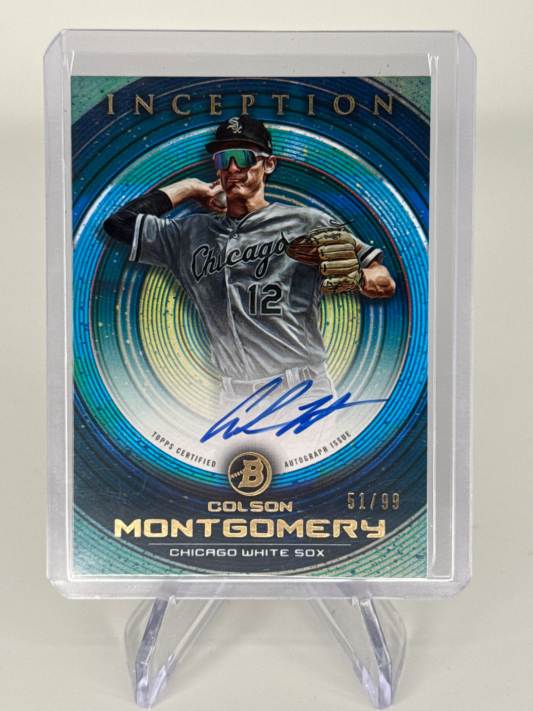 Colson Montgomery 2022 Bowman Inception Prospect Auto, 51/99