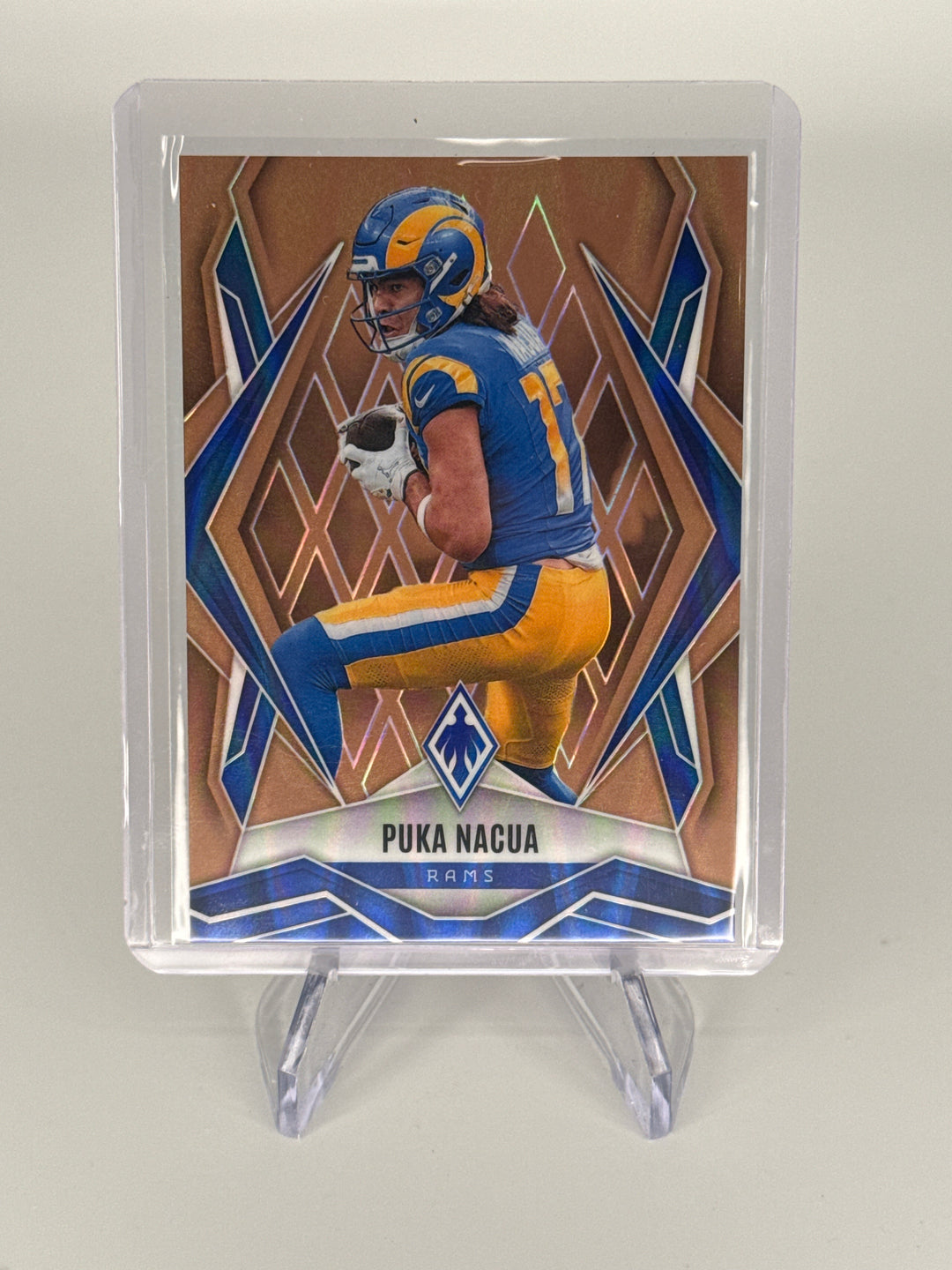 Puka Nacua 2025 Panini Phoenix Bronze Seismic Prizm, 04/15