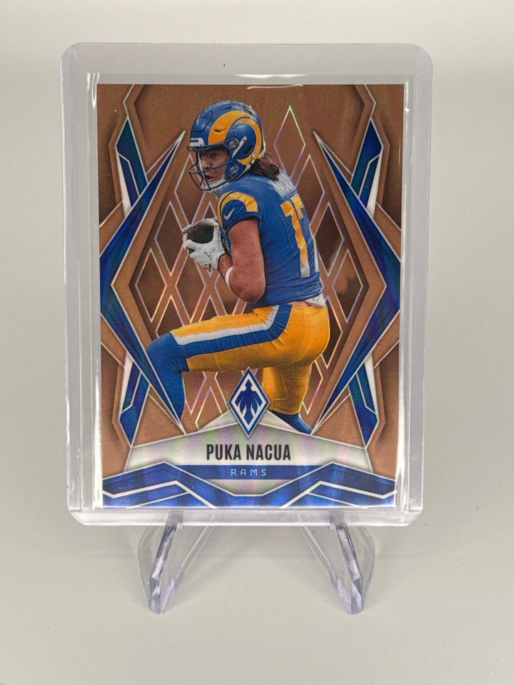 Puka Nacua 2025 Panini Phoenix Bronze Seismic Prizm, 04/15