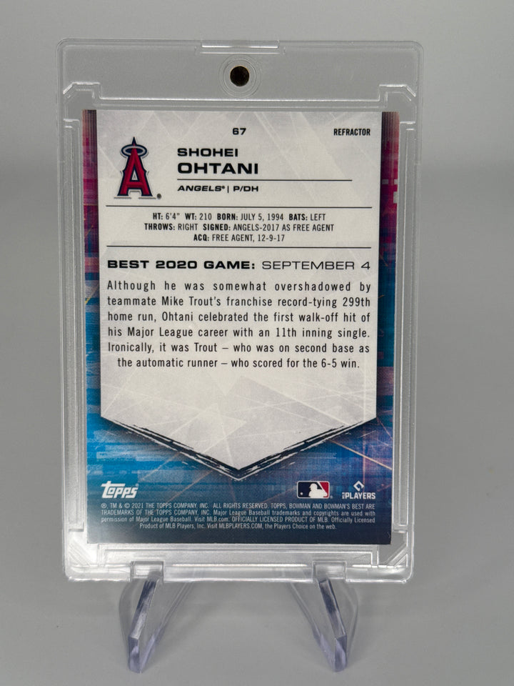 Shohei Ohtani 2021 Bowman's Best  Refractor