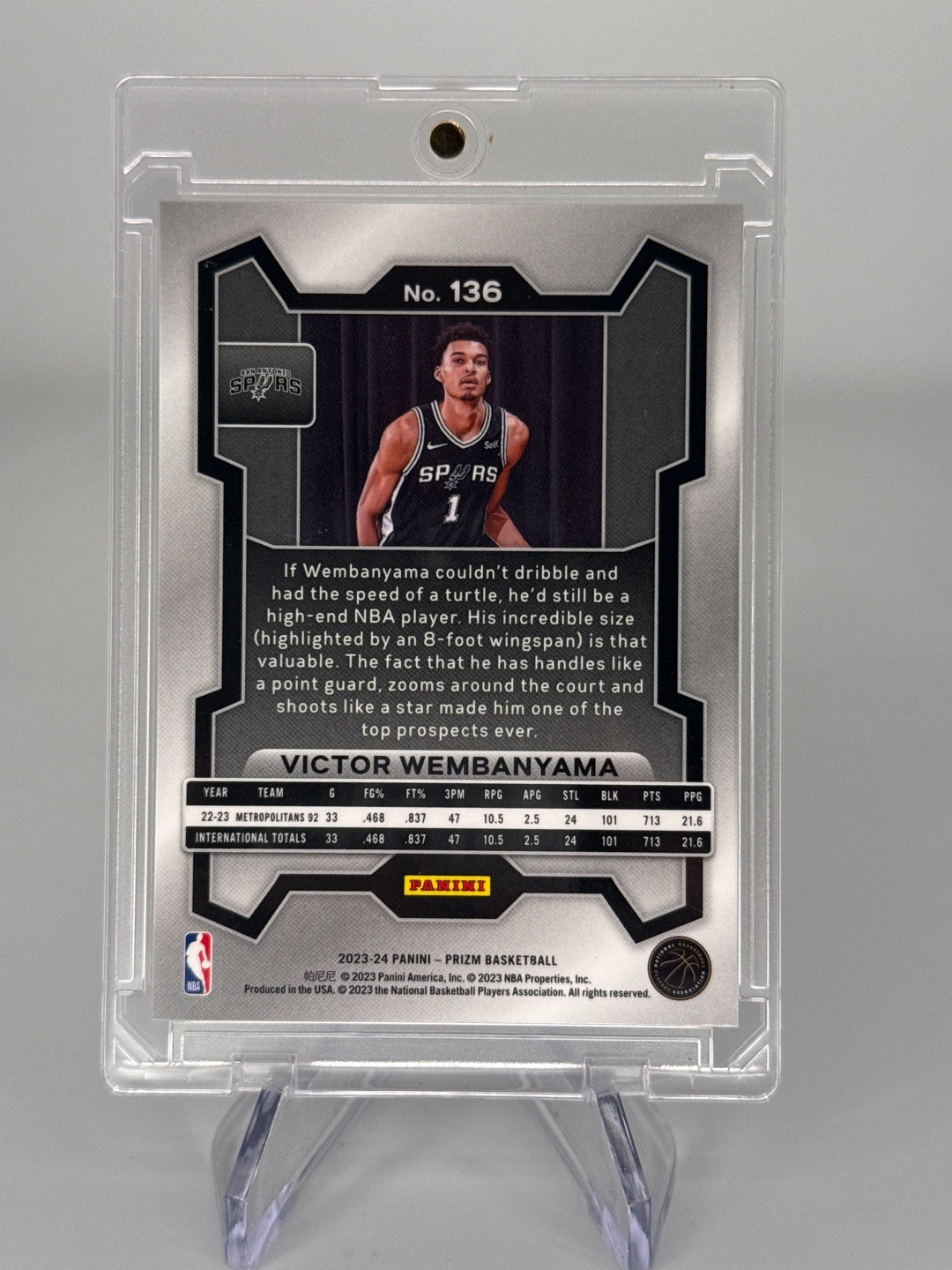 Victor Wembanyama 2023 Panini Prizm Rookie