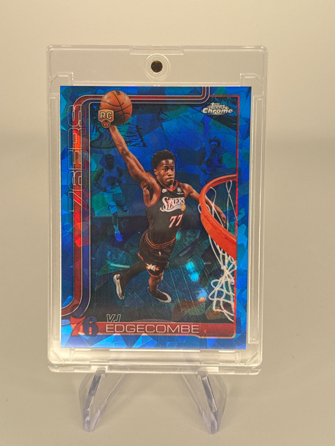 VJ Edgecombe 2026 Topps Chrome Sapphire Rookie